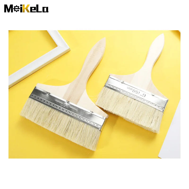 MeiKeLa Decorative tools Paint brushes Wood paint brushes of different sizes for walls