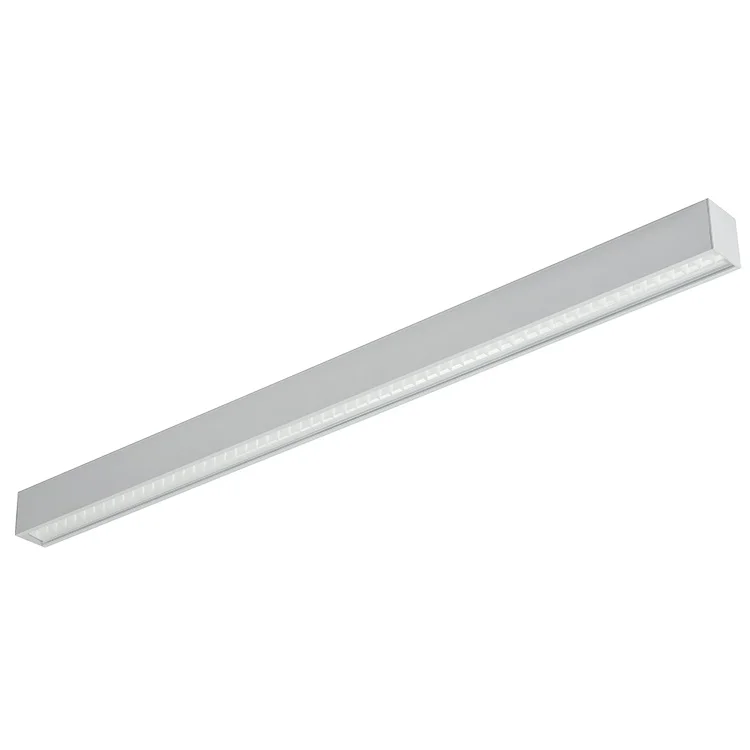 High Brightness Office Supermarket Indoor Public Places 120CM 60W Aluminum Ceiling Hanging LED Linear Light