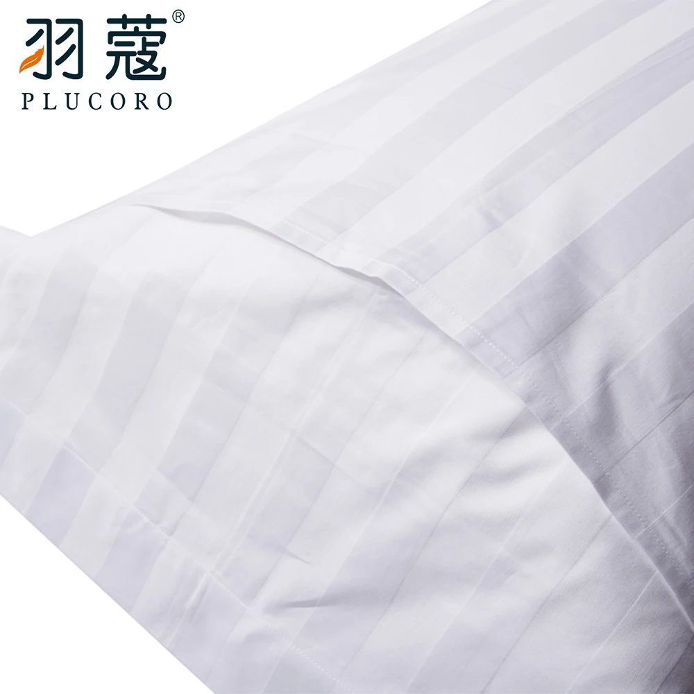 3cm Stripe Hotel Linen Set 100% Cotton 300T Hotel Bed Linen Sheets Stripes Wholesale