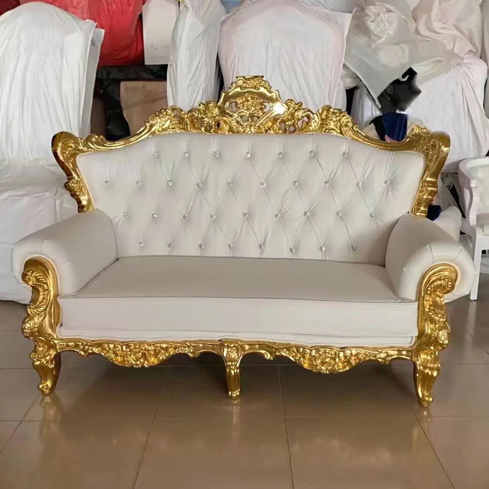 Factory Direct Sales Wholesale High Standard King And Queen Chairs Throne Sofa Royal Sofa Luxury Wedding King Chair