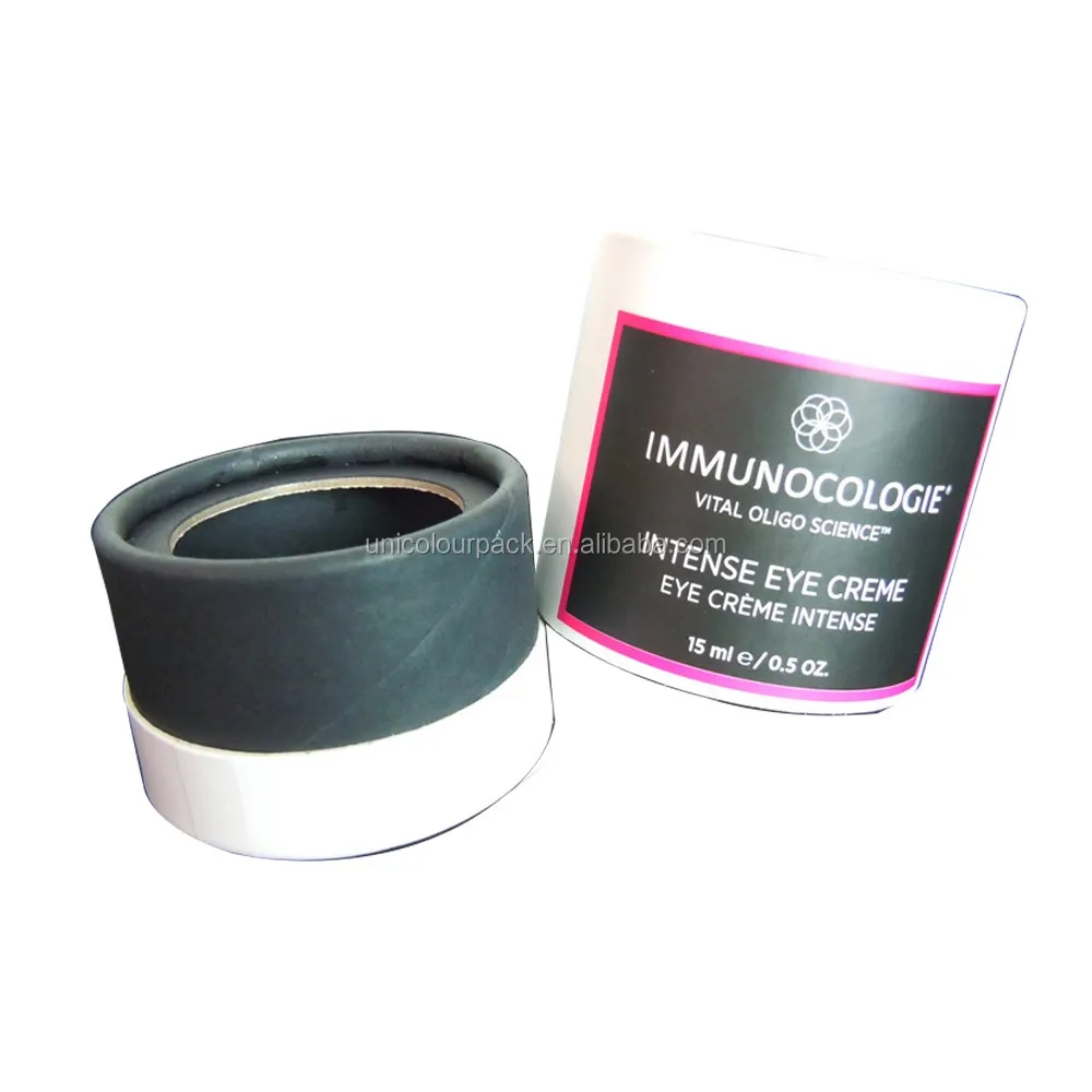 Custom Designed Disposable Size Rigid Cardboard Tube Packaging Paper Jar and Cylindrical Box for Cosmetic Tube Bottle
