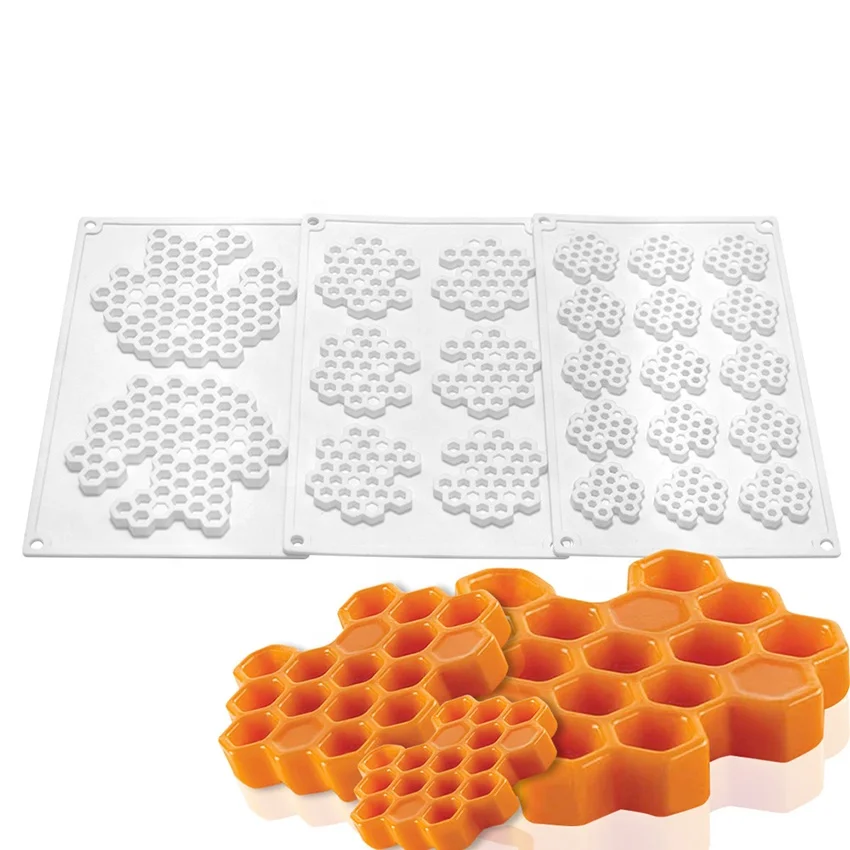 Multi Design Silicone Honeycomb Lace Food Pastry Mold