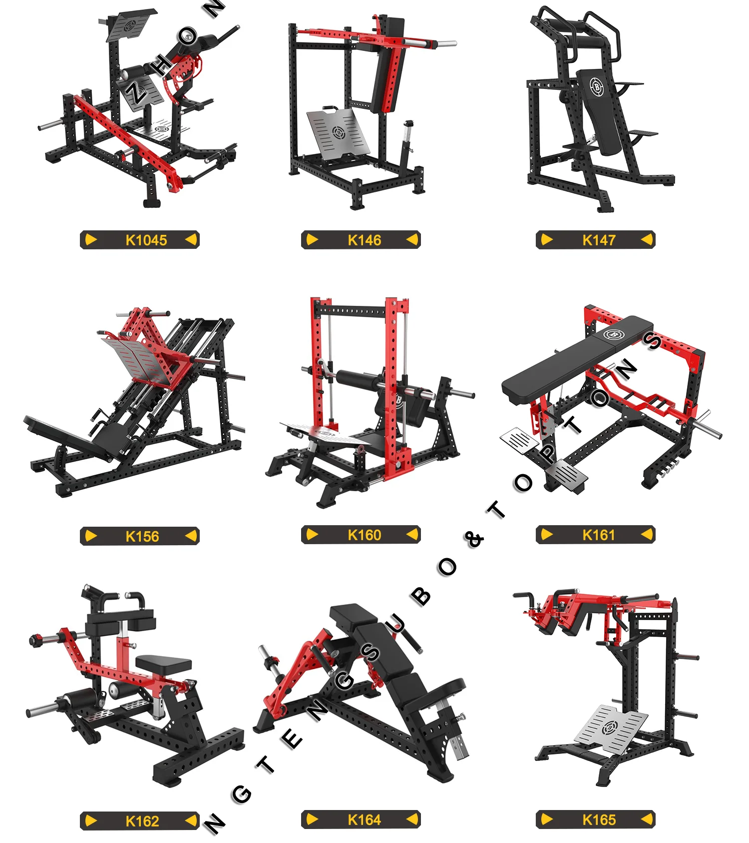 TOPTONS K147 Exercise Promotion Commercial Gym Equipment Strength Training Low Row Plate Loaded Machine Functional Trainer