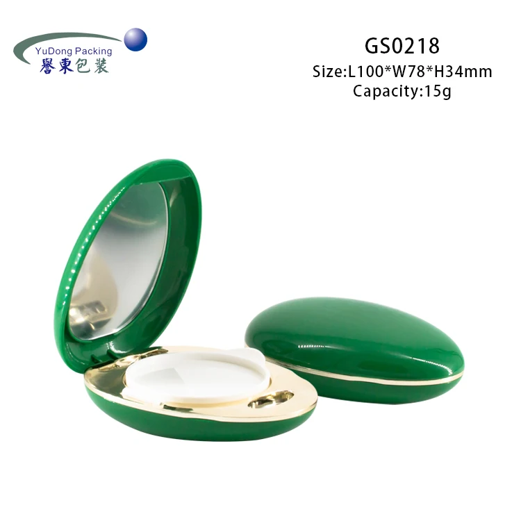 
Egg shaped plastic empty cosmetic case bb air cushion box 