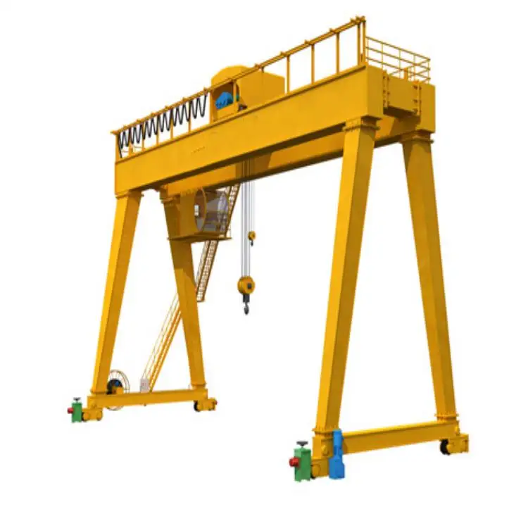 50 ton 60 ton 70 ton Double girder rubber tyred gantry cranes manufacture for lifting precast concrete beam