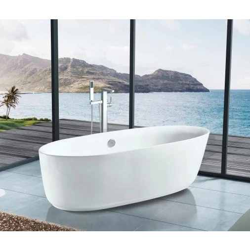 Wholesale private label hot sale high quality free standing fashion bath tub modern luxury art baths oval for bathroom