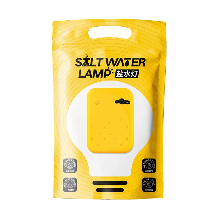 Long Working Time Salt Water Powered Lamp Ambient Light Portable Emergency Water Salt Lamp Power Bank For Warehouses Barracks