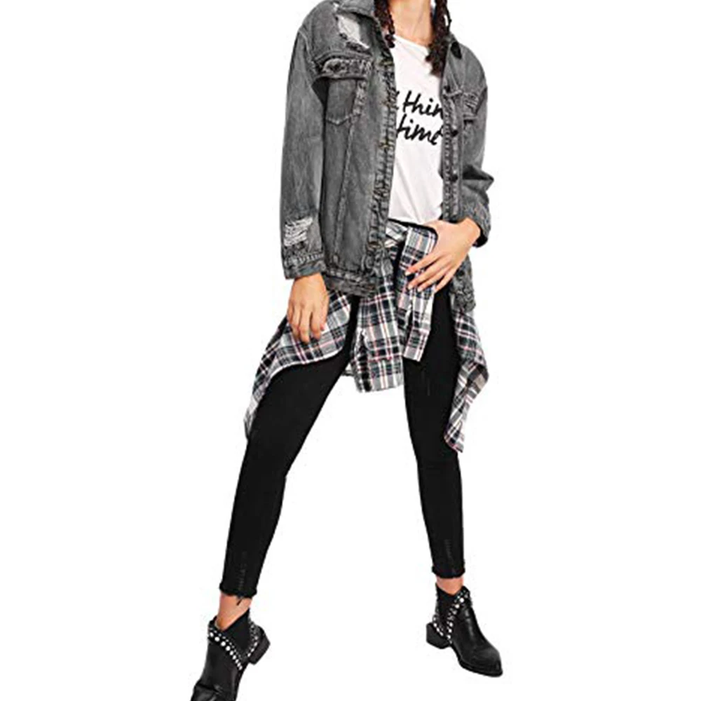 Wholesale street wear jacket fashion jeans jackets for women