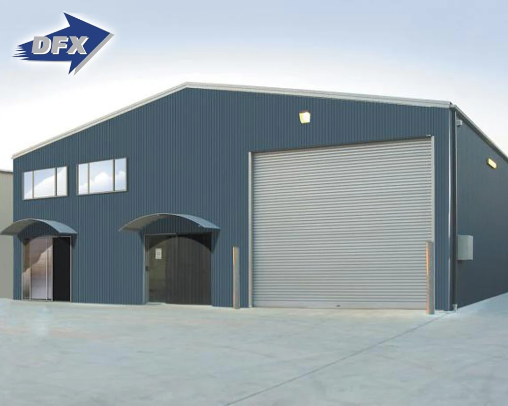 Prefabricated Metal Barn Steel Warehouse Hangar Shed Clothes Pants Hangar Prefabricated Steel House Structure Building