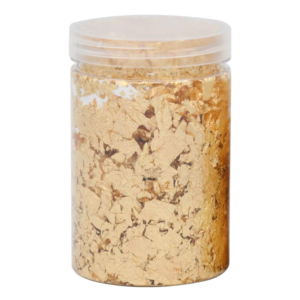 Kinno 1Gram/Bottle Genuine Gold Flake Large for Facial Serum Perfume Food Cake Wine Drink Decoration 24K Edible Gold Flake