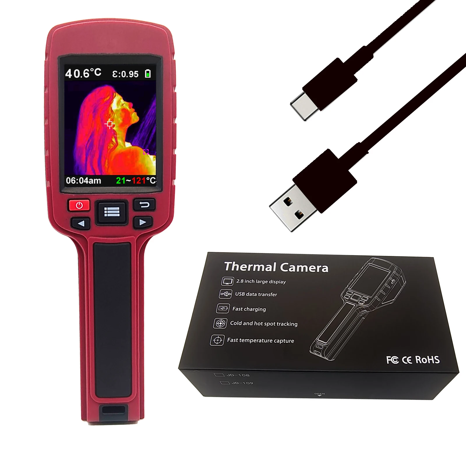The global hit factory direct sale jinlide JD-109 thermal imagimg camera usb thermal camera infrared