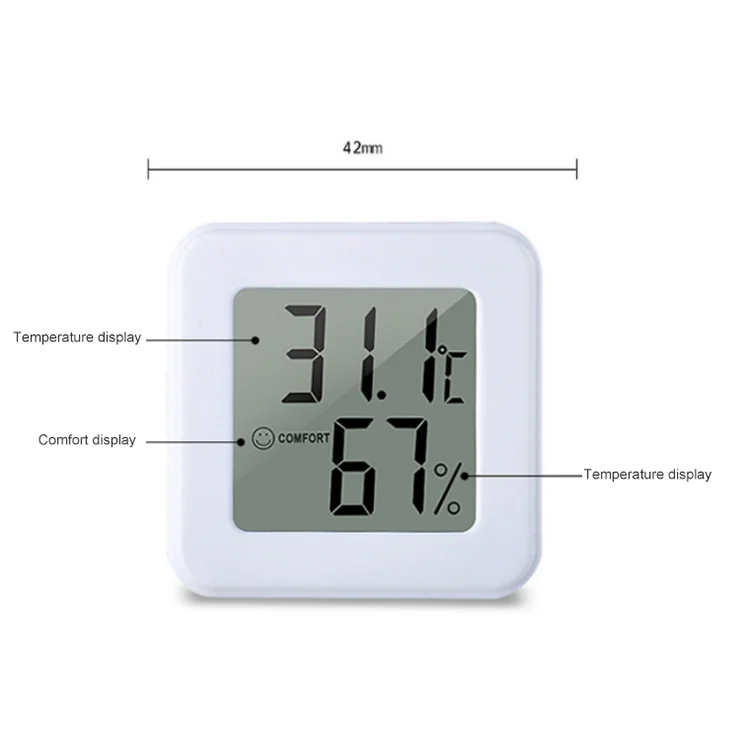 Mdw127 Mini Indoor Thermometer Digital Thermometer Hygrometer For Home Office