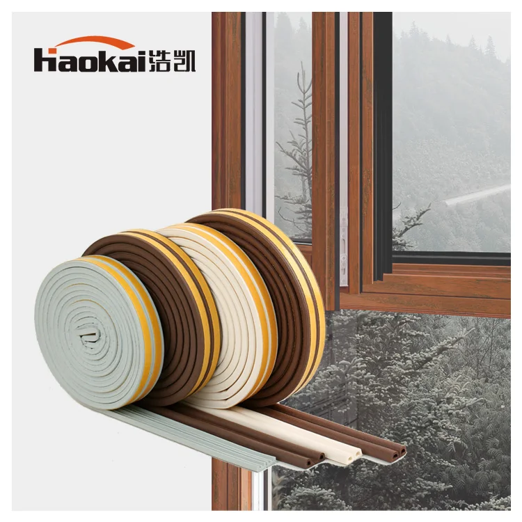 Wholesale Factory Price Adhesive D type weather strip epdm foam rubber weather strip seal strips