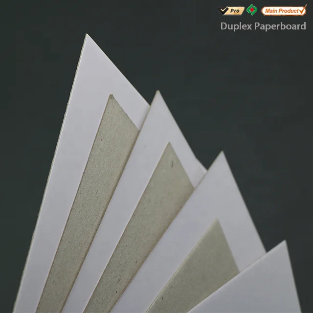 180g 230g 250g 300g 350g Coated Duplex Paper / Duplex Board Grey Back Wholesale