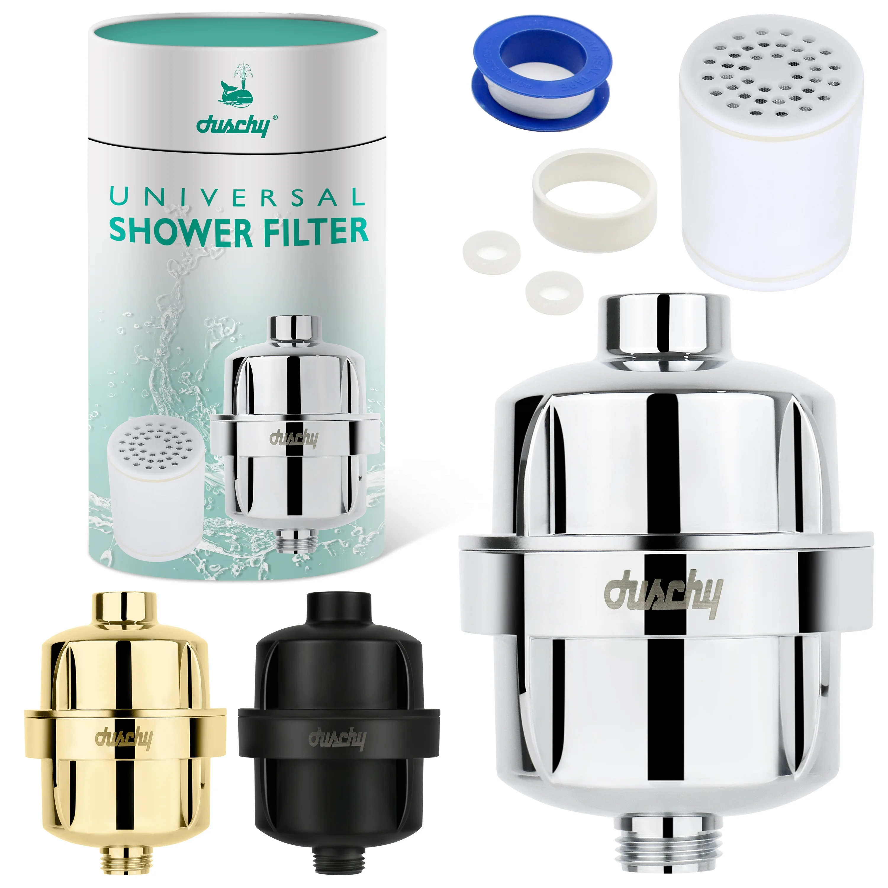 Factory 25 Stage 20 Stage 15 Stage Water Purification Shower Filter High Pressure Kdf Vitamin C Shower Filter For Hard Water