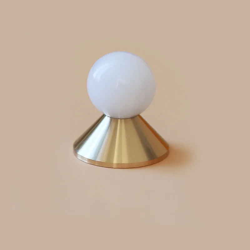Elegant and Unique Natural Crystal Cabinet Knob Solid Brass Jade Drawer Knobs for Home Decoration