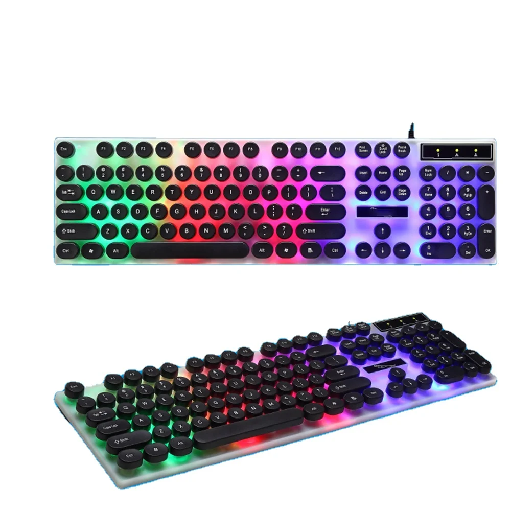 Wholesale Customized Computer laser Gaming Keyboardrgb Gaming Keyboard With LED Light
