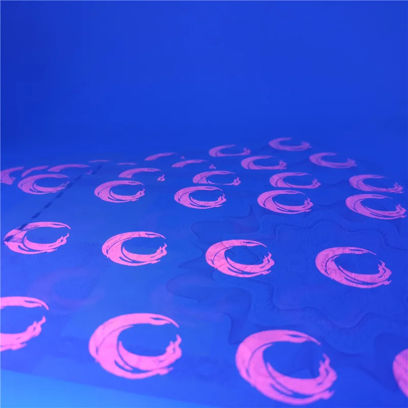 Customized fluorescent temperature change special ink fiber security paper certificate