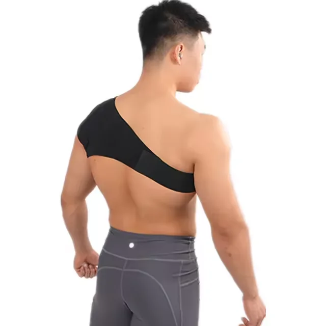 High Quality Flexible Neoprene Strap Single Support Recovery Right Left Black Shoulder Protection Brace