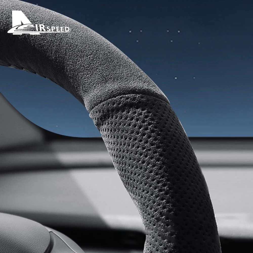 Pegatina para Tesla модель 3 Y X S отделка Cubierta antideslizante de refuerzo volante coche supergamuza italiana