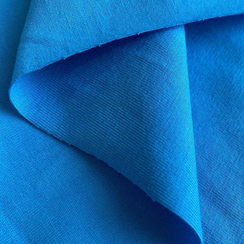 Текстиль, оптовая продажа, простая чесаная трикотажная одинарная кофта из 95% хлопка, 5% спандекса, эластичной ткани для футболок, одежды