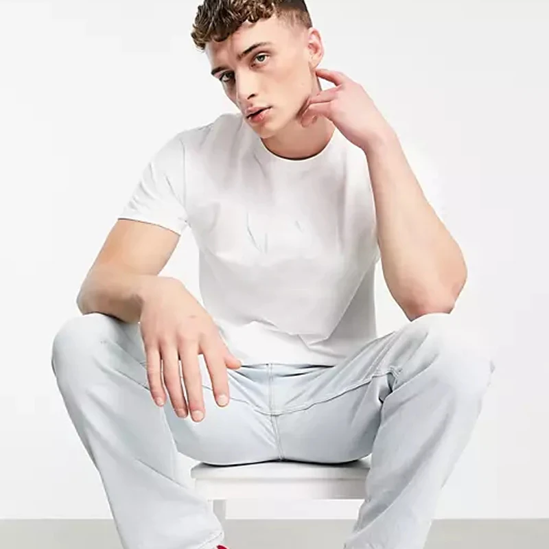 Best Selling Anti-Shrink 210gsm 100% Cotton Cheap T-shirt Custom Plain White Men Clothes