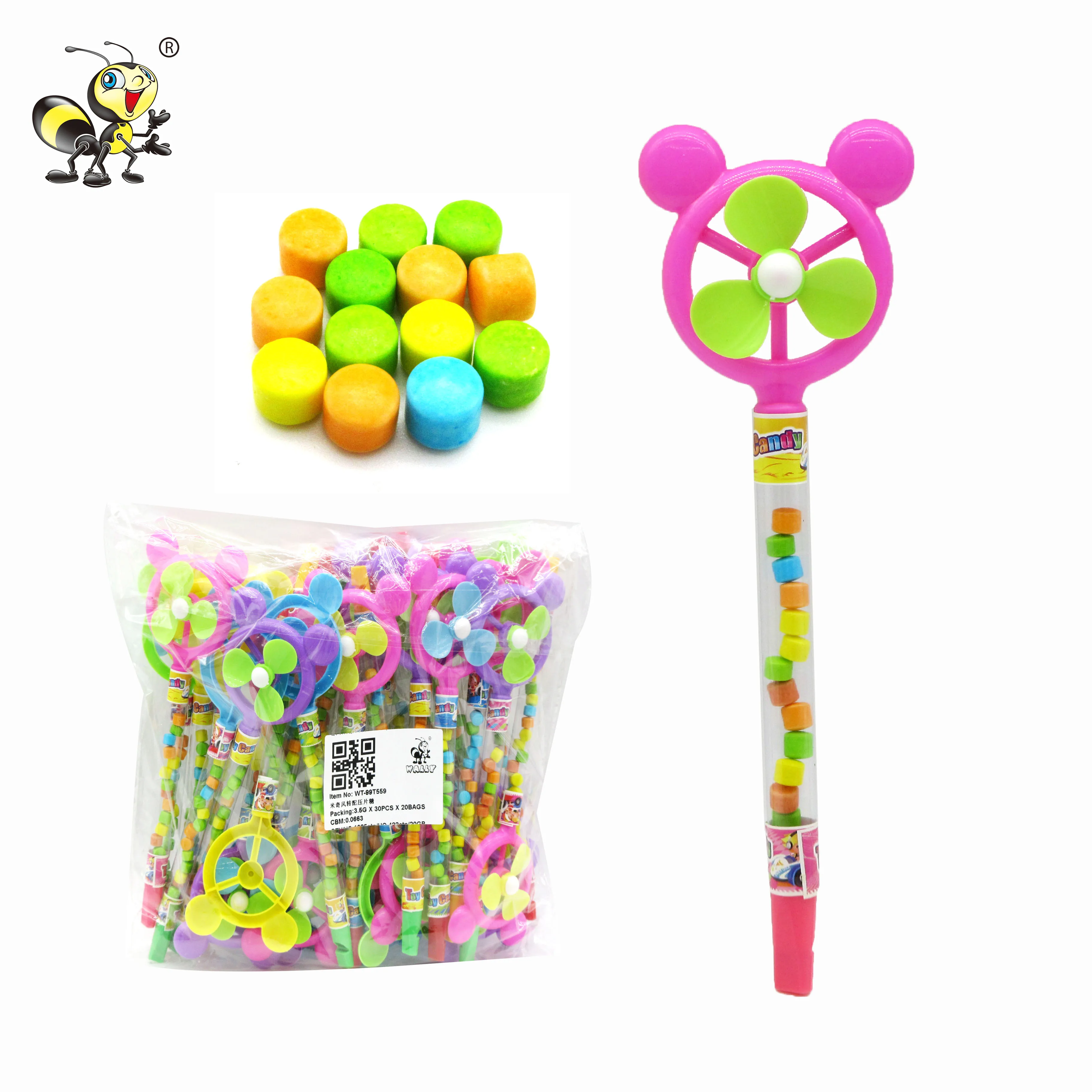 wholesale whistle toy light pressed candy filled toys sweet 2023 kids