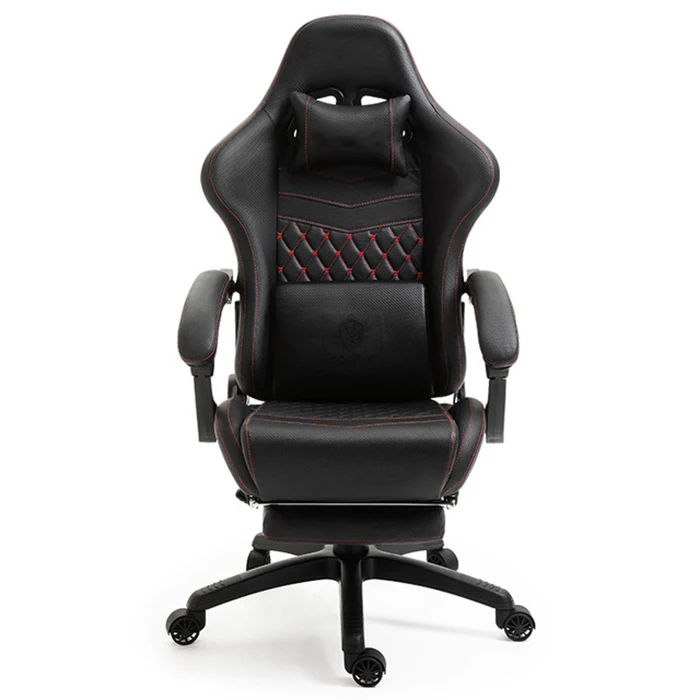 black leather gaming chair customized gaming chair