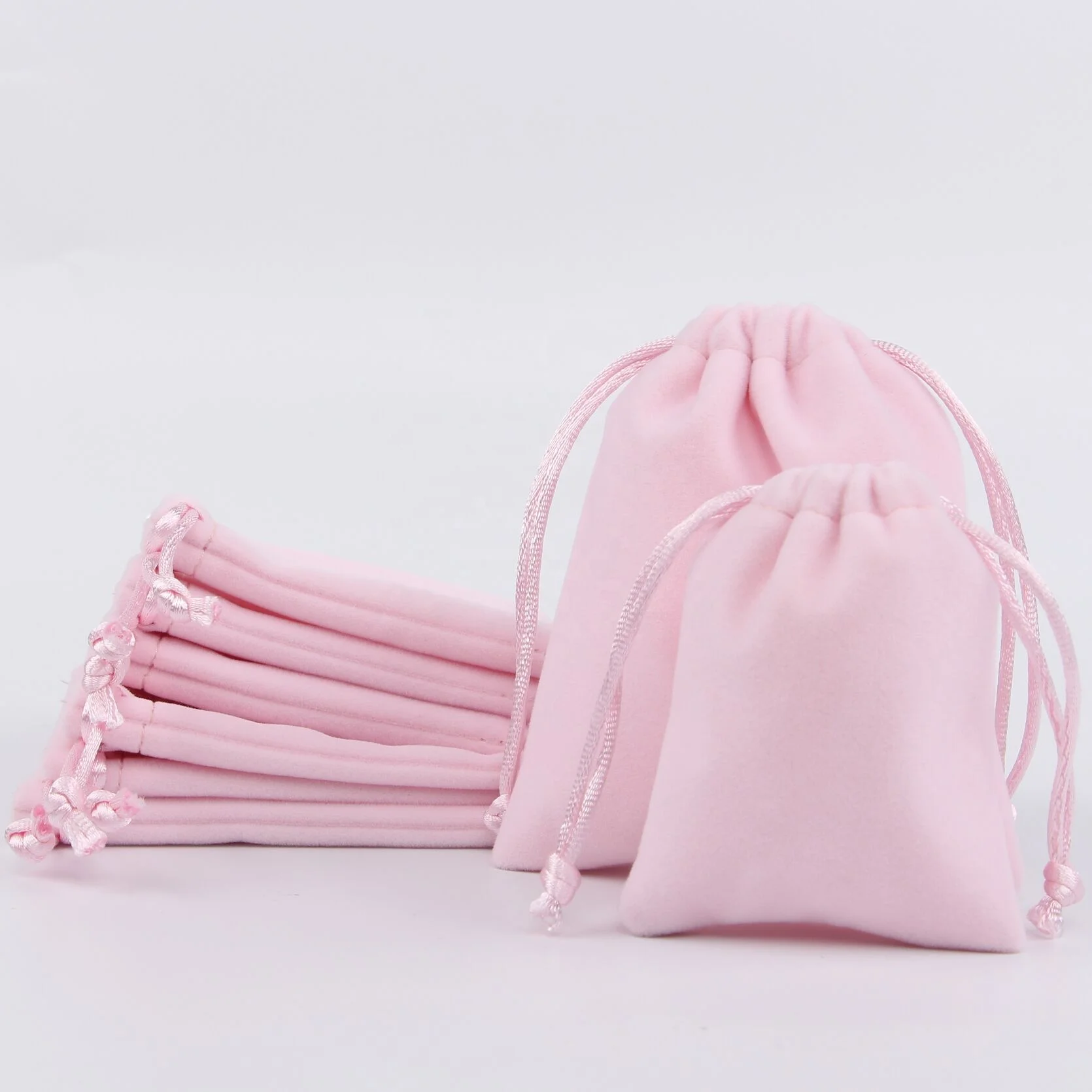 Portable luxury high end drawstring gift pouch jewelry velvet bag perfume pouch bag
