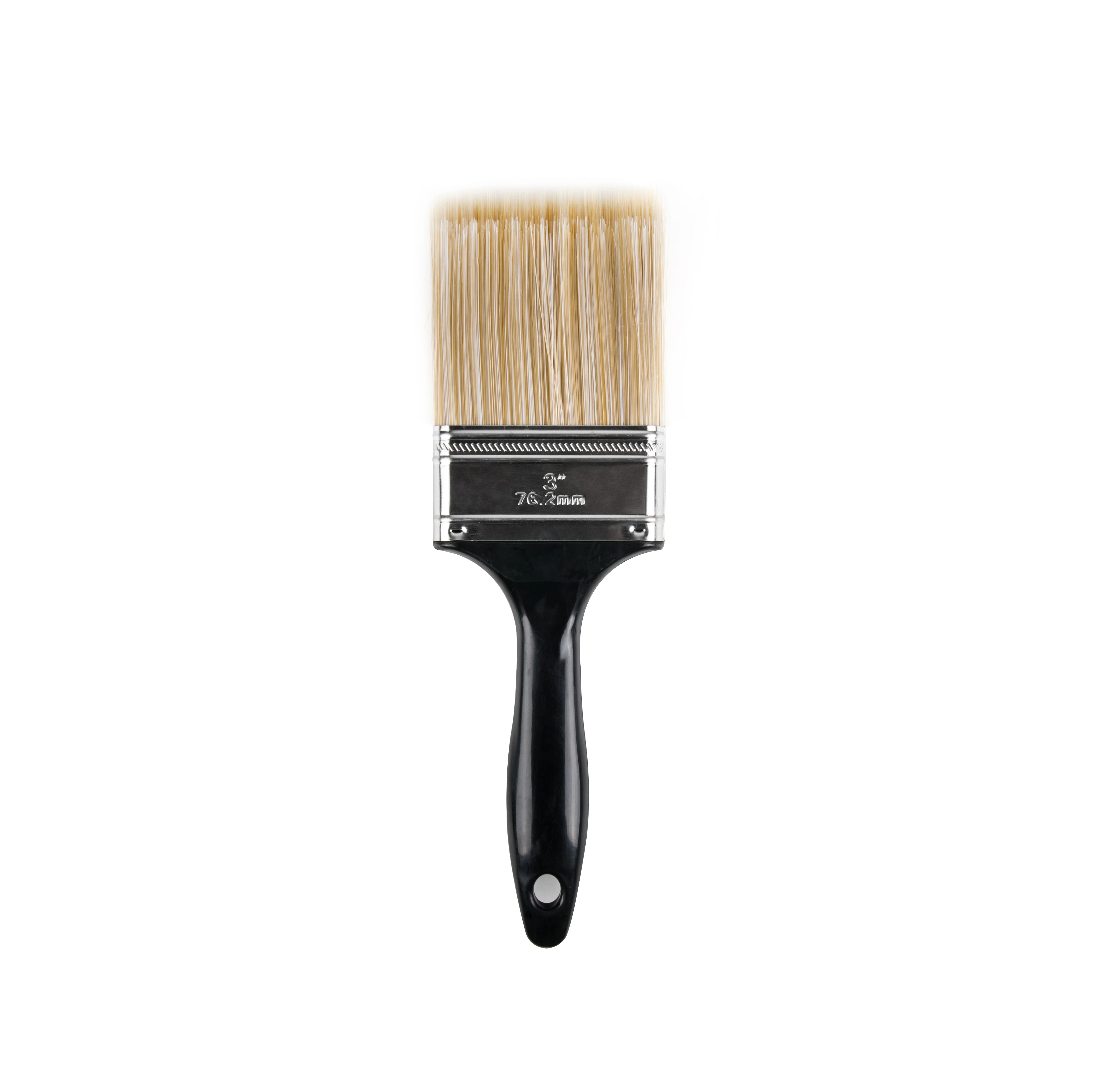 3 Inch Paint Brush Double Color Solid Tapered Filaments With Plastic Handle Painting Brushes
