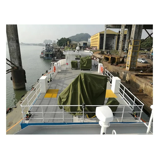 
17M Aluminum Catamaran Fishing Boat with Crane Fishery Work Boat For Aquaculture Fish Feeding Transportation Boat 