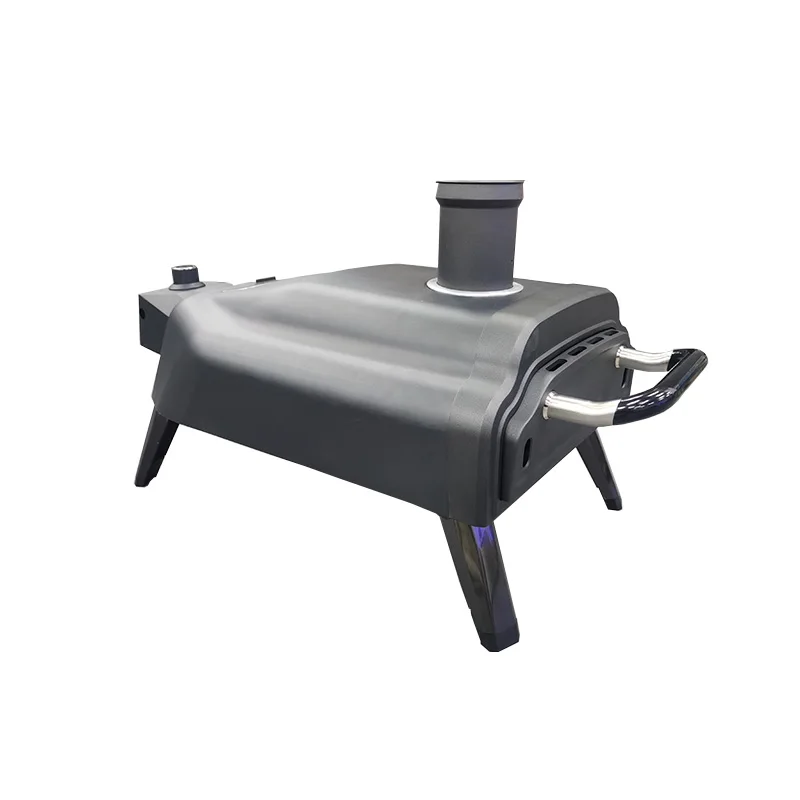 14 Inch Wood Fired Beef And Pizza Oven Stainless Steel Portable Dual Fuel Charcoal Pellet And Gas Rotating Pizza Oven Outdoor