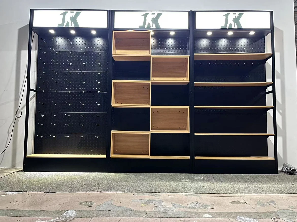 Pegboard Cellphone Accessories Display Rack Electronic Shelf Display Floor Standing Cellphone Retail Shef for Electrical Shop