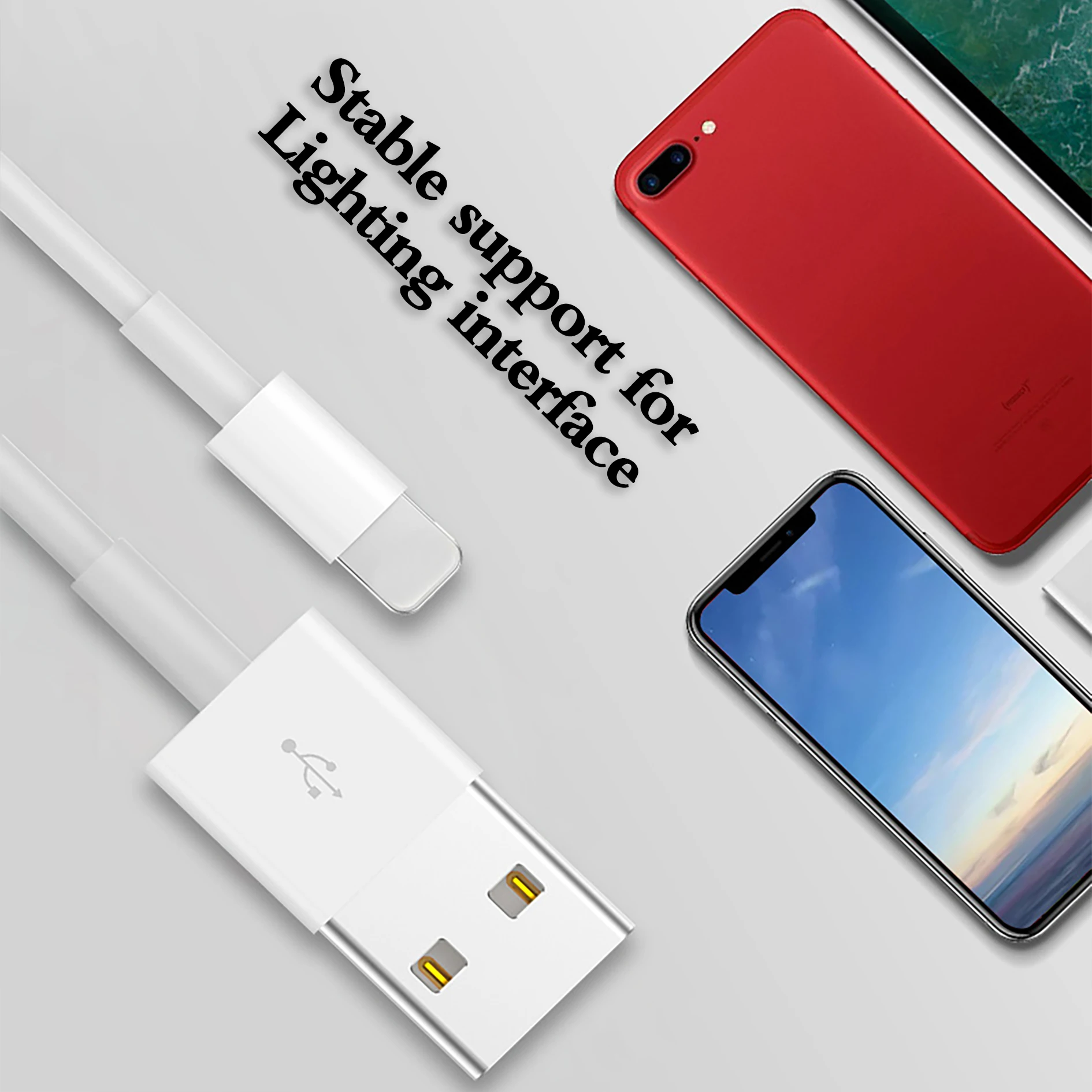 Premium USB Cable For iPhone  Quick  Charging Data Cable