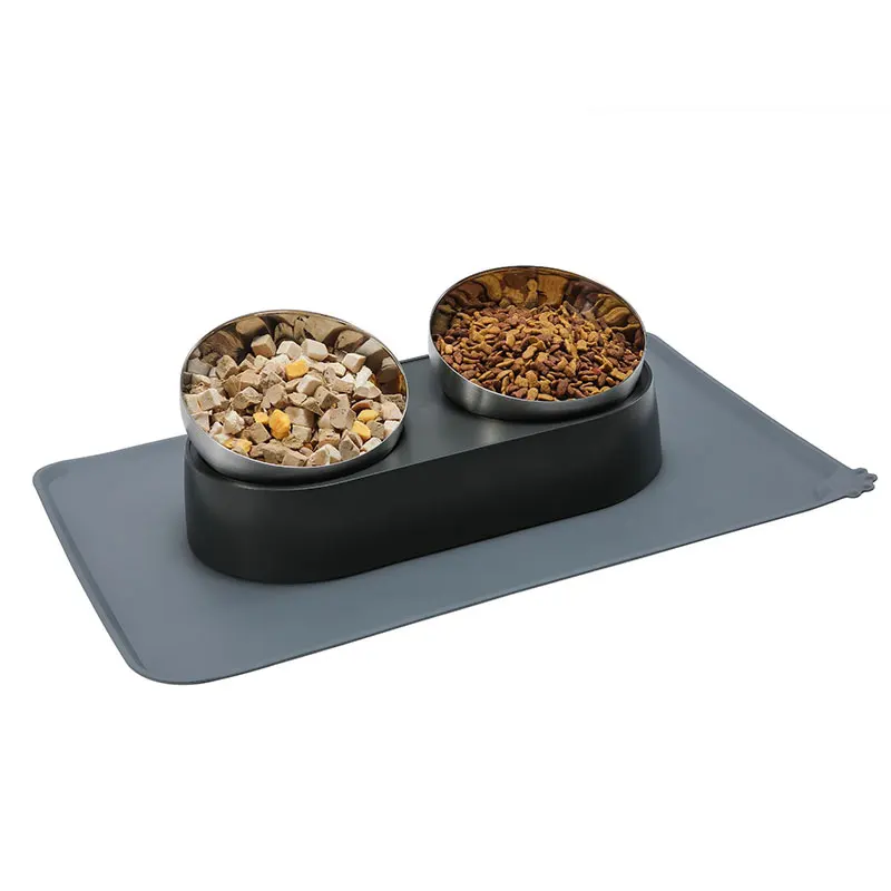 Assemblable Pet Supplies Stainless Steel Dog Bowl Cat Bowl Non-Slip Large Dog Food Basin Dog Basin Stainless Steel Pet Bowl