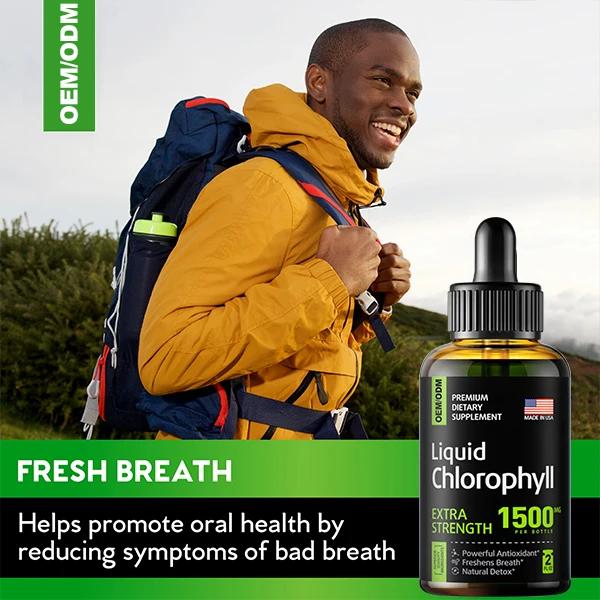 ODM Peppermint Flavour Energy Supplement liquid chlorophyll mint flavor