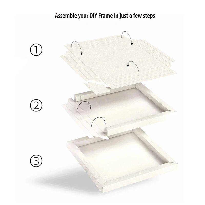 Acrylic watercolor paper Foldable canvas pad 9x12 inch heavy weight canvas paper art pad