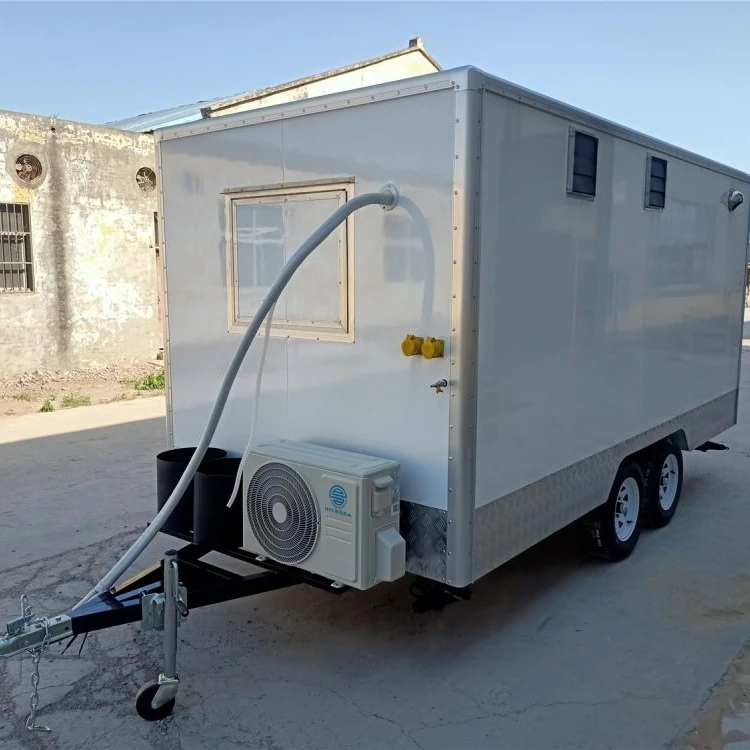 Mobile Kitchen Food Trailers Fully Equipped With Toilet Food Truck