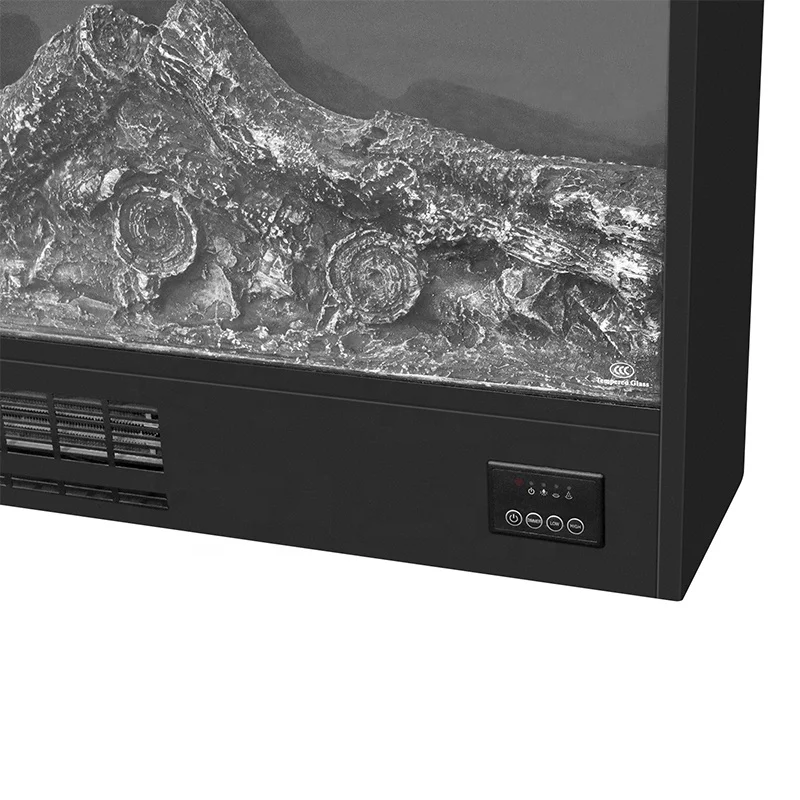 Manufacturer Supply Different Sizes Available Single Color Flame 220v Electric Fire Place Wall Mounted