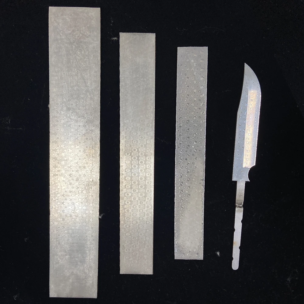 Wholesale 110Layers damascus billets Knife Blank DIY Damascus Steel Billets For Knife Making Custom Damascus Steel Knife Blades