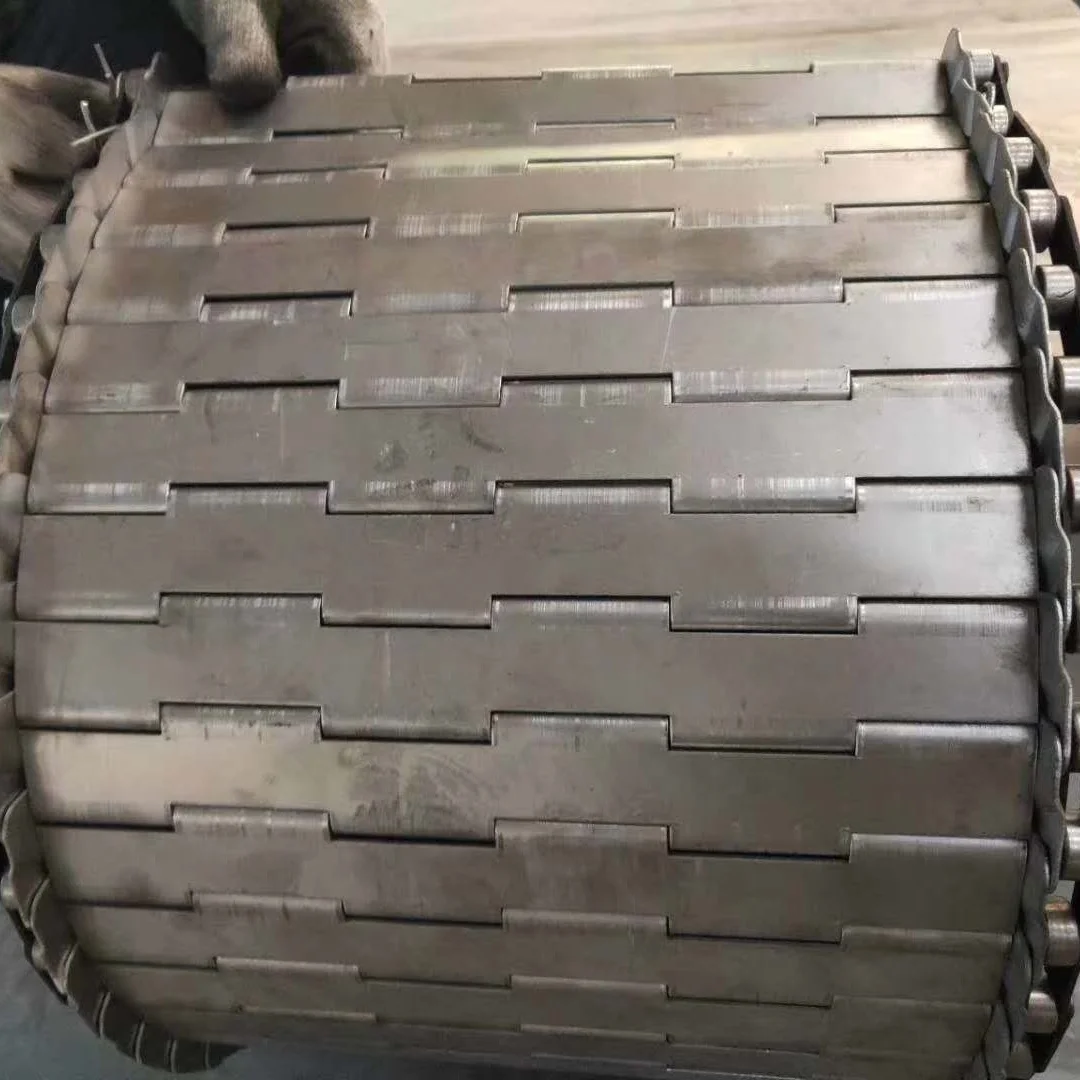 Conveyor Metal Plate chain belt For Convey Heavy Loads with sprocket