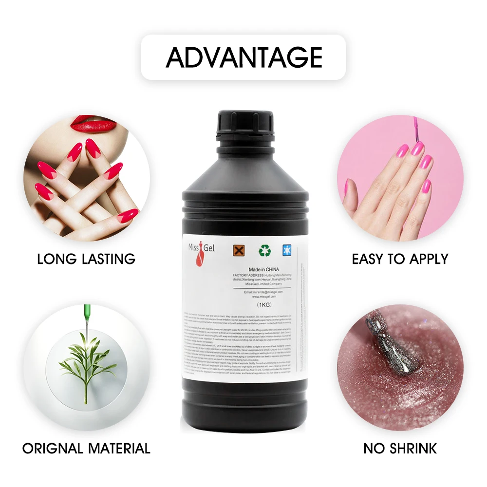 1KG Nail Glue Diamond Gel Glue Gem Rhinestone Diamond Gel Nail Glue