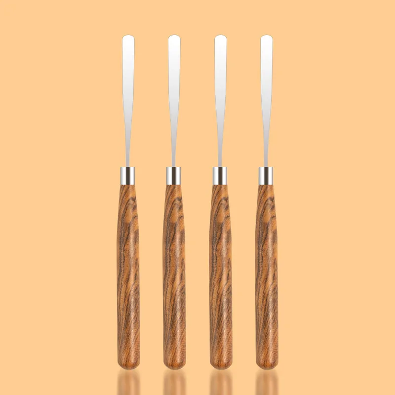 Professional Nail Tools  Wooden Handle Nail Art Stirring Rod Spatula Glue Picking Bakelite Stick For Manicure Art