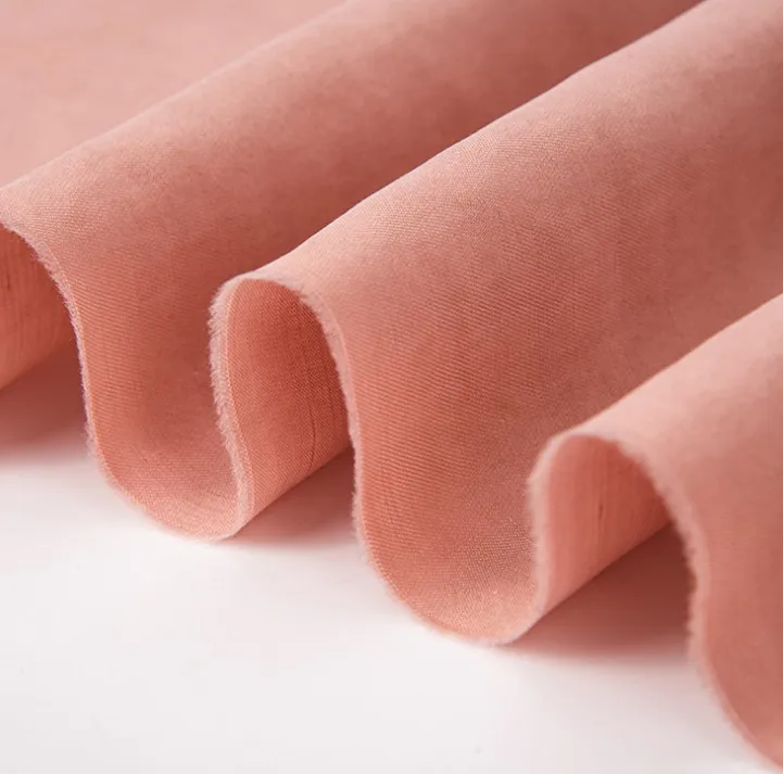 Many Colors In Stock Cupro Viscose Linen Fabric Garment Fabric