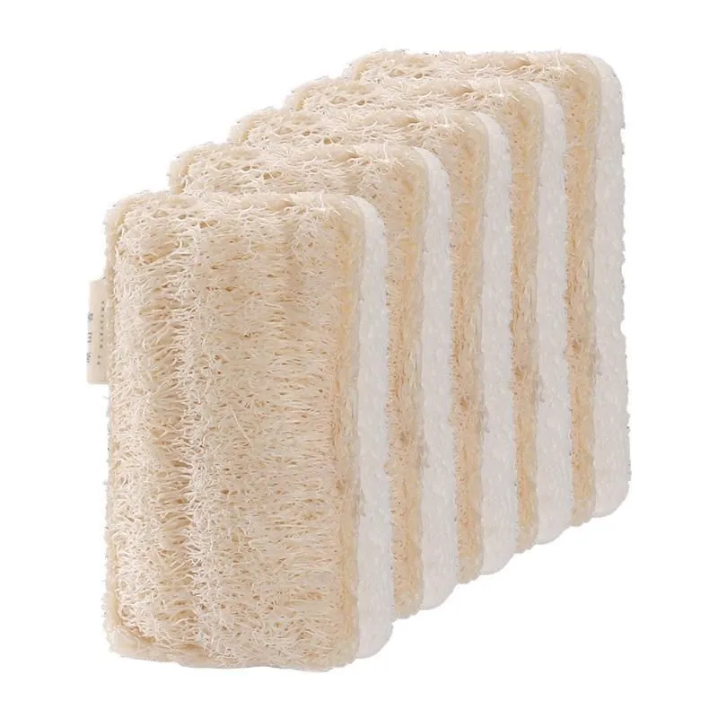 Organic Loofah Reusable Dish Cellulose Loofah Cleaning Sponge kitchen