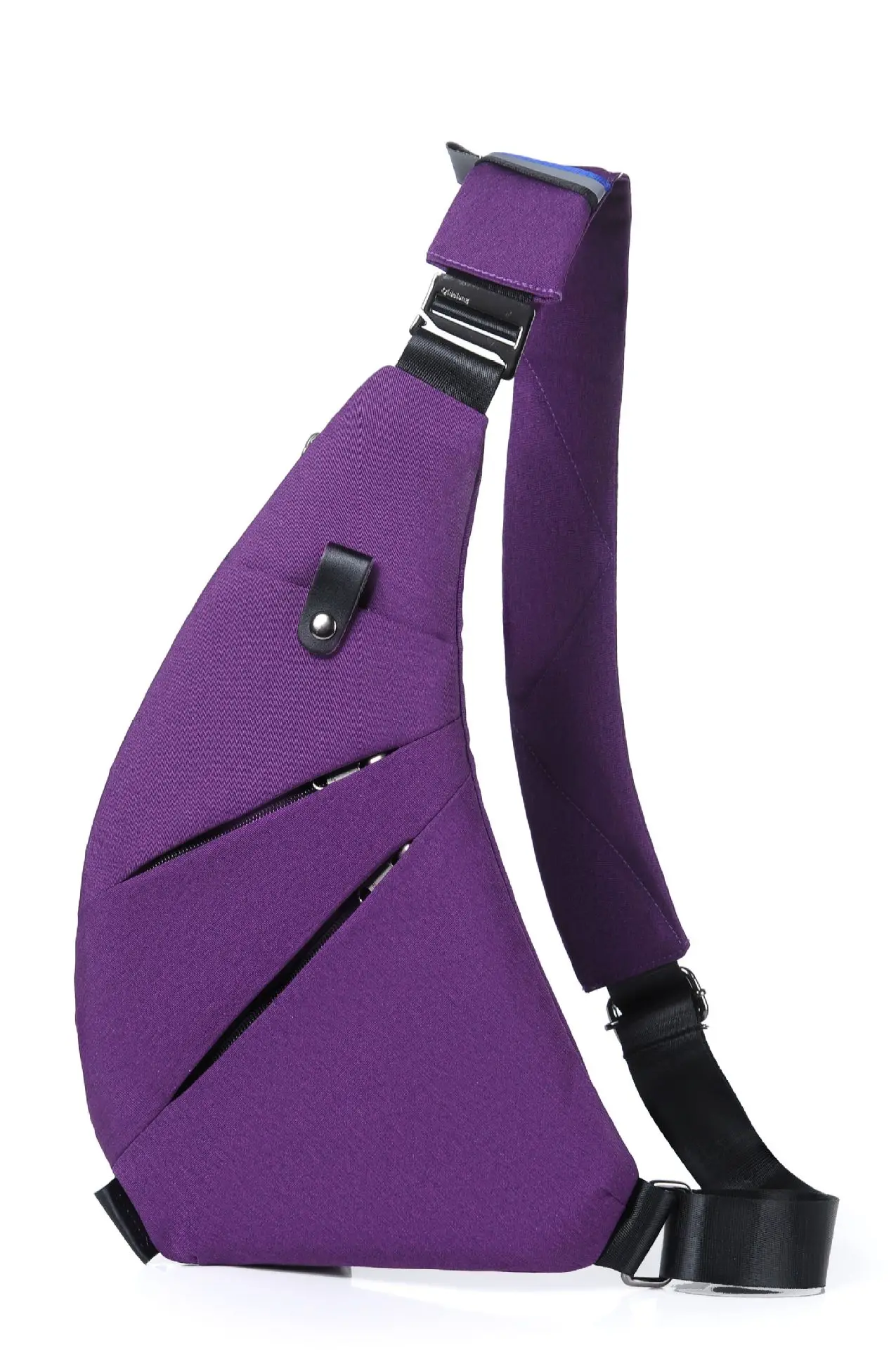 Wholesale Cheaper Polyester Multiple Pockets Sling Bag- Anti-Theft Chest Shoulder Backpack Crossbody Bag