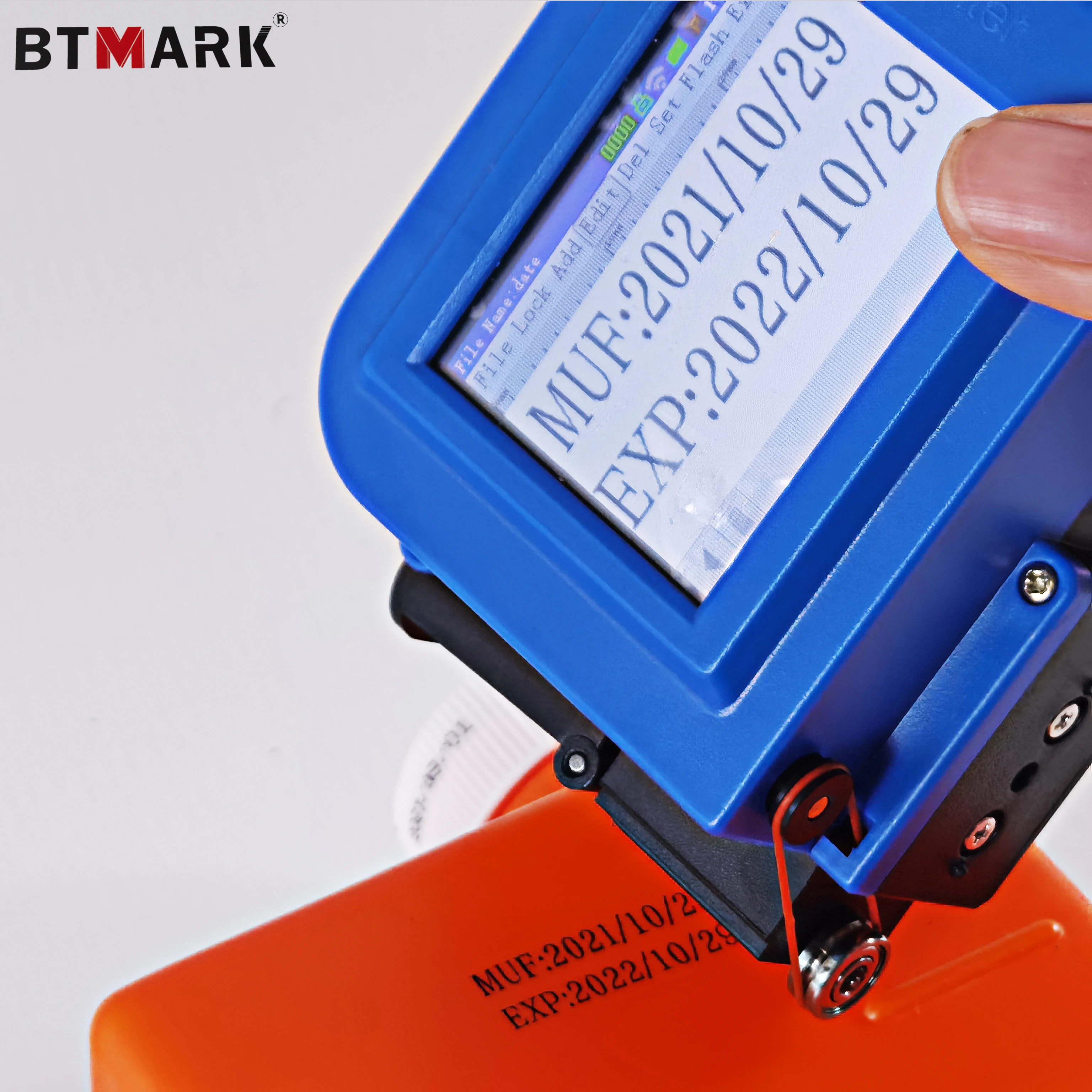 BTMARK Mini Printer Handheld Inkjet Printer Hand held Portable Ink Jet Printer for box Logo batch code Printing