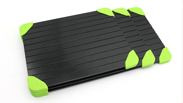 ECO- Friendly Aluminum Alloy frozen food meat Fast defrosting tray