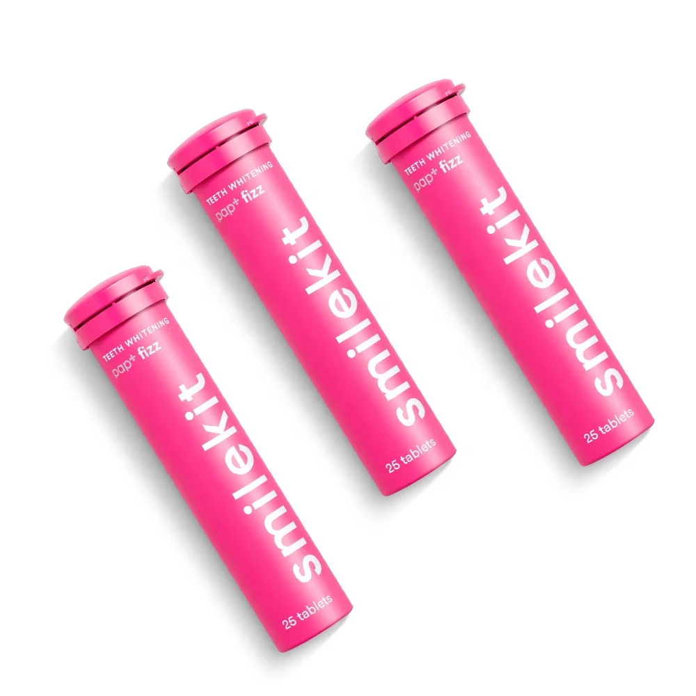 Customized  25pcs  Teeth Whitening chewable Toothpaste Tablets