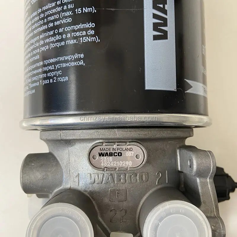 OE 4324210290 Wabco Air Dryer assy used for Golden Dragon bus brake system accessories